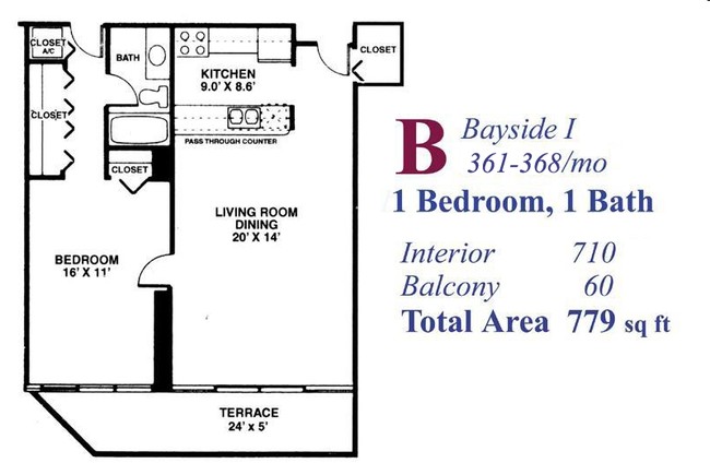 1BR/1BA - Grandview Palace