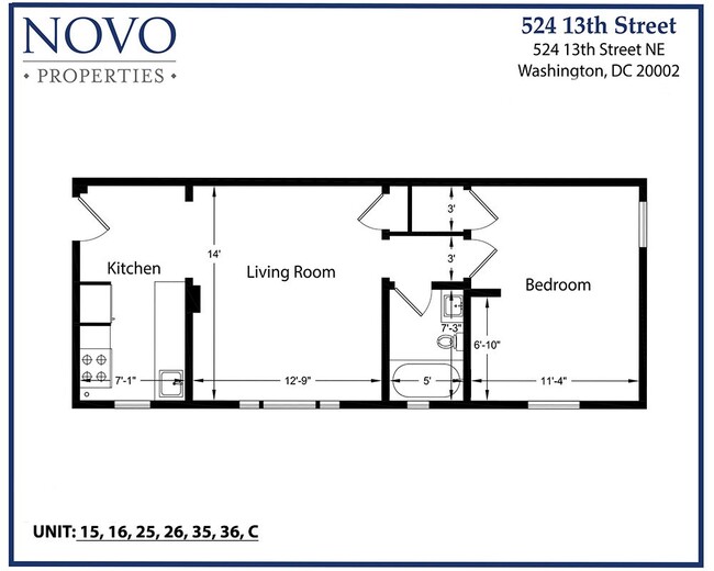 Floorplan - 524 13th Street