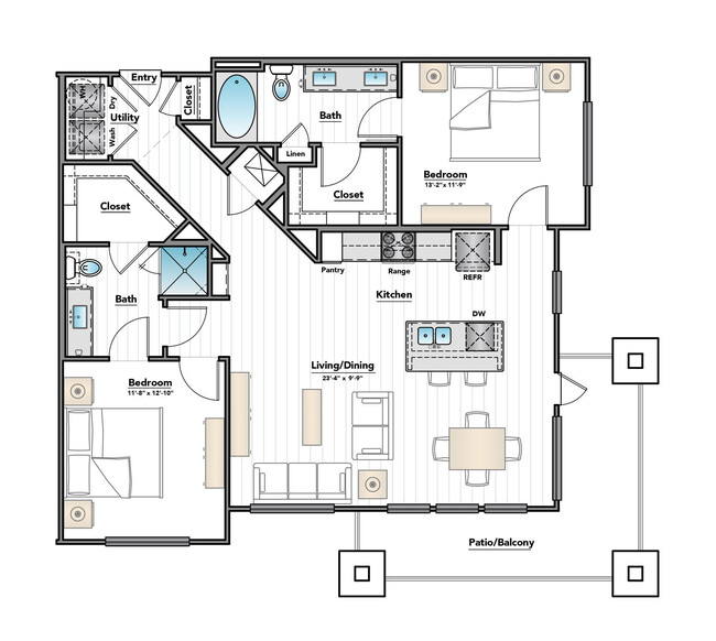 Floorplan - City Heights at College Station