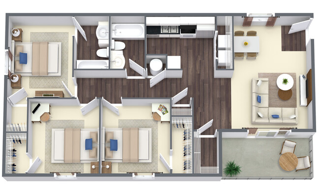 Floorplan - Holly Hills Apartment Homes