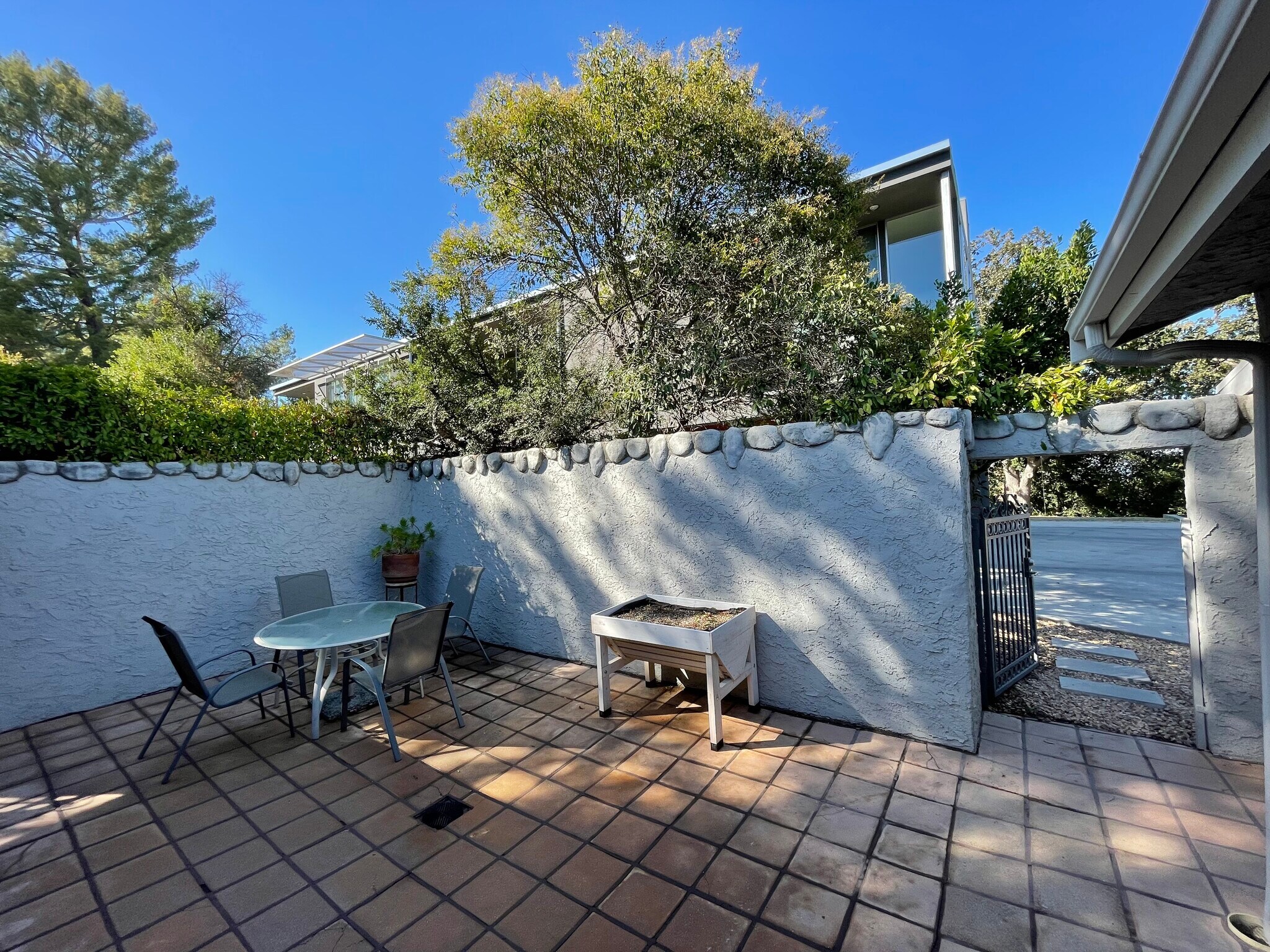 View of Patio toward parking - 5033 Campo Rd