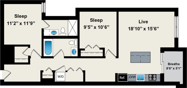 Floorplan - Reside on Jackson