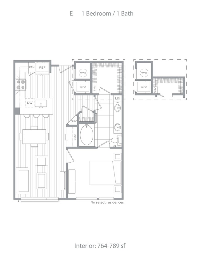 E 1 Bed / 1 Bath - Hanover Crossing Residences