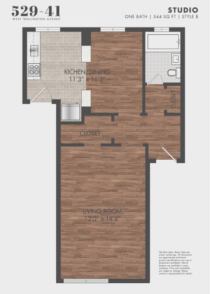 Floorplan - 529-41 W Wellington