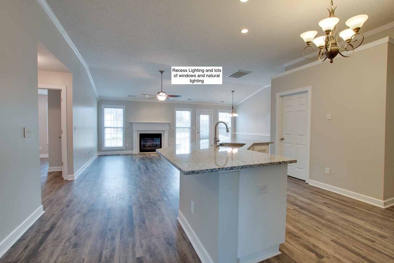 Expanded Kitchen Family Room View 2 - 104 Kings Cross Dr