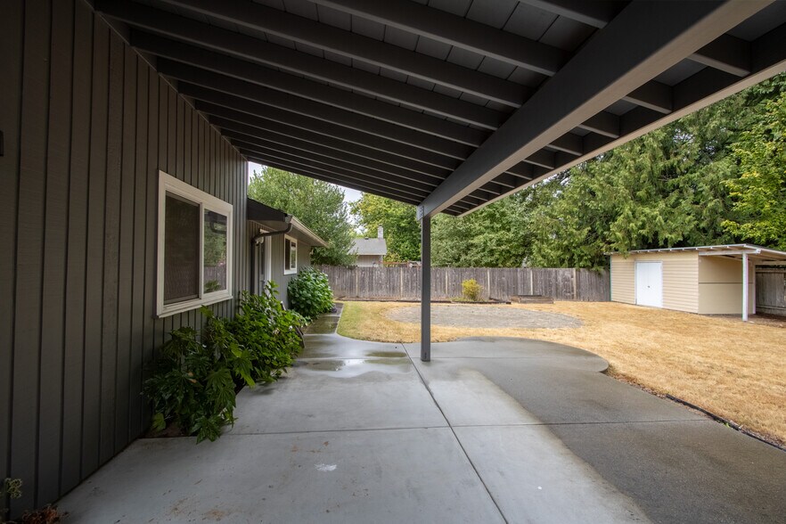 Backyard Patio, Shed, and garden area - 13234 SE 261st St
