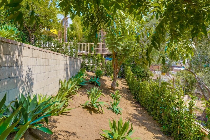 Bottom yard is private with mature trees - 556 Luton Dr