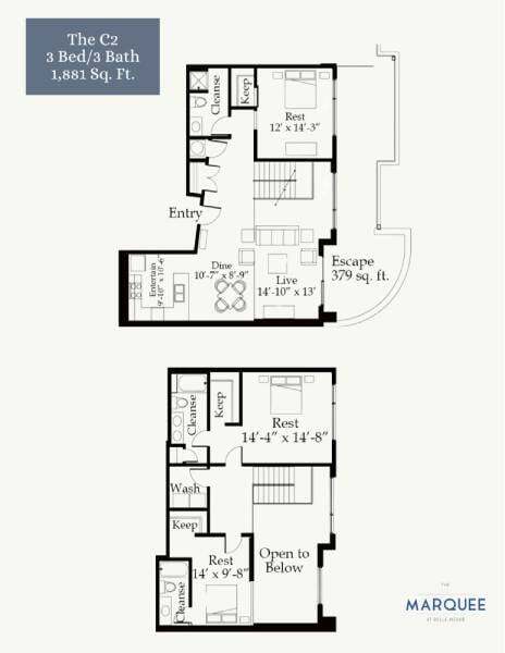 Floorplan - Marquee at Belle Meade
