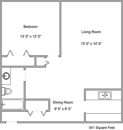 1BR/1BA - Sargent Apartments