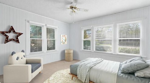 Another bedroom with beautiful wall treatment - 1419 S 4th Ave