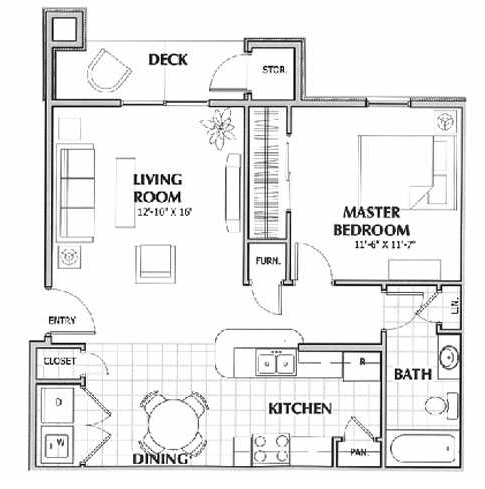 1BR/1BA - Golden Pond
