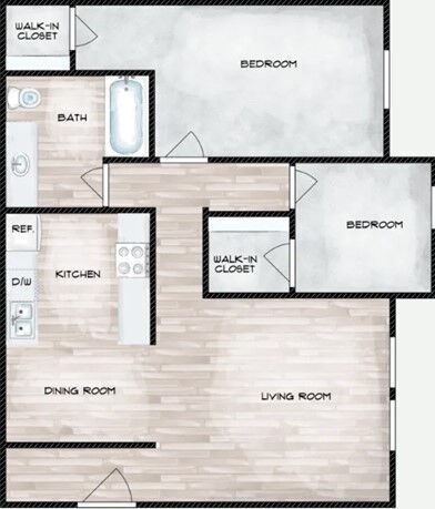 Floorplan - Summit at Valley Heights Apartments