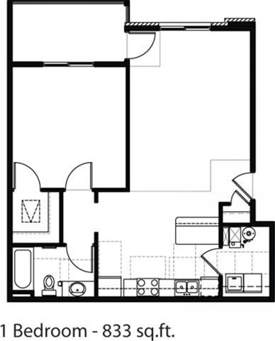 Floorplan - Prairiewood Apartments and Townhomes