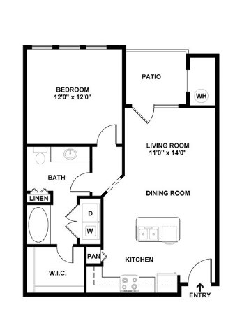 Lake Link, 1 bed x 1 bath, 729 sq. ft. - Cortland Broomfield