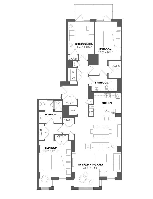 Floorplan - The Residences at Eastern Market