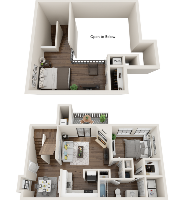 Floorplan - Balcones Club Apartments