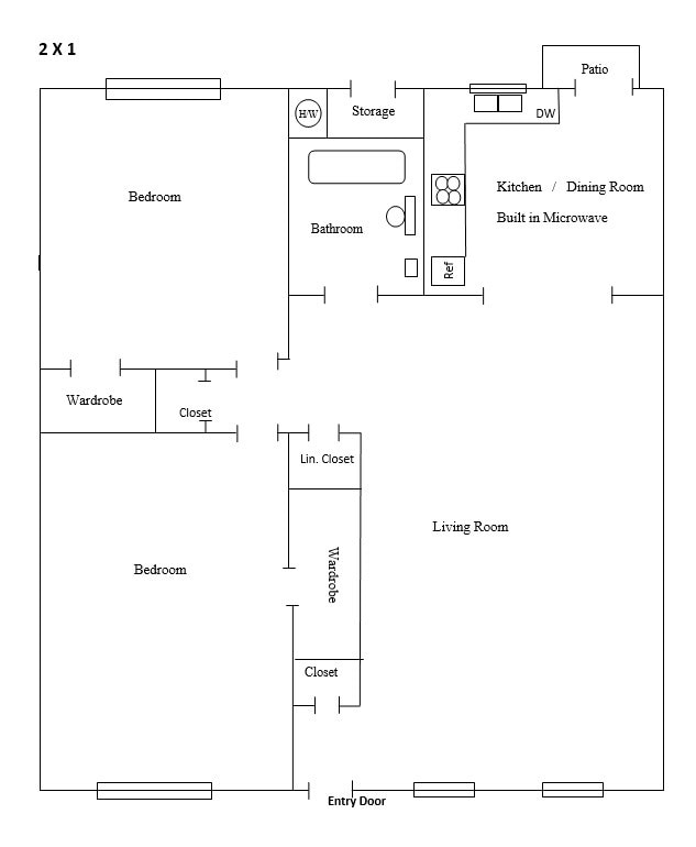 Floorplan - Meadowbrook Apartments