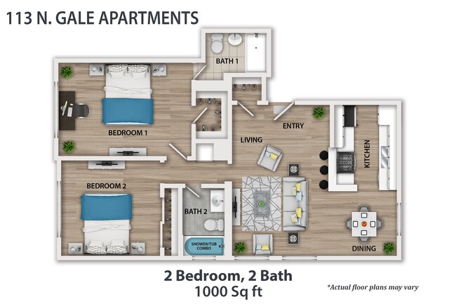 Floorplan - Gale Apartments