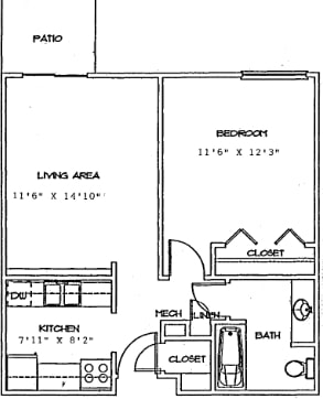 1BR/1BA - Washington Court Apartments