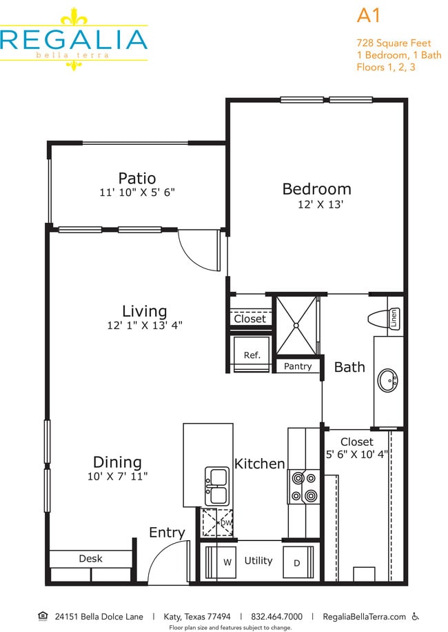 Floorplan - Regalia Bella Terra apartments