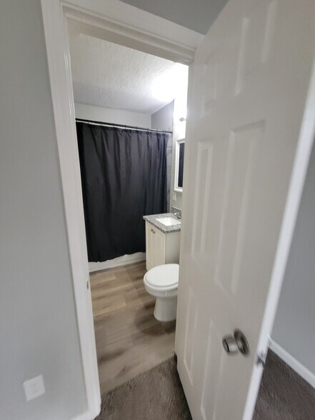 Entering the bathroom through Bedroom - 320 S Ashbel St