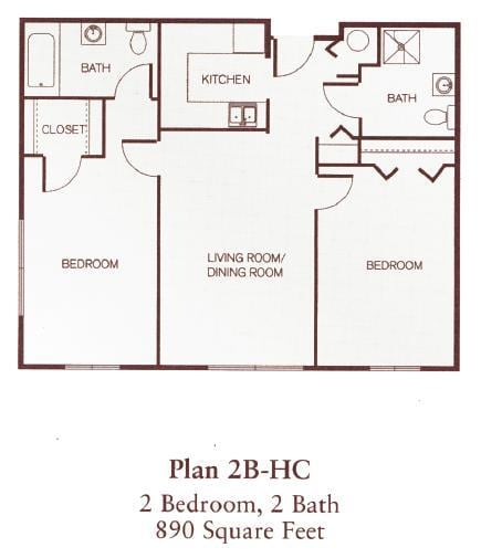 Floorplan - Park View at Laurel II – Senior Apartments 62+