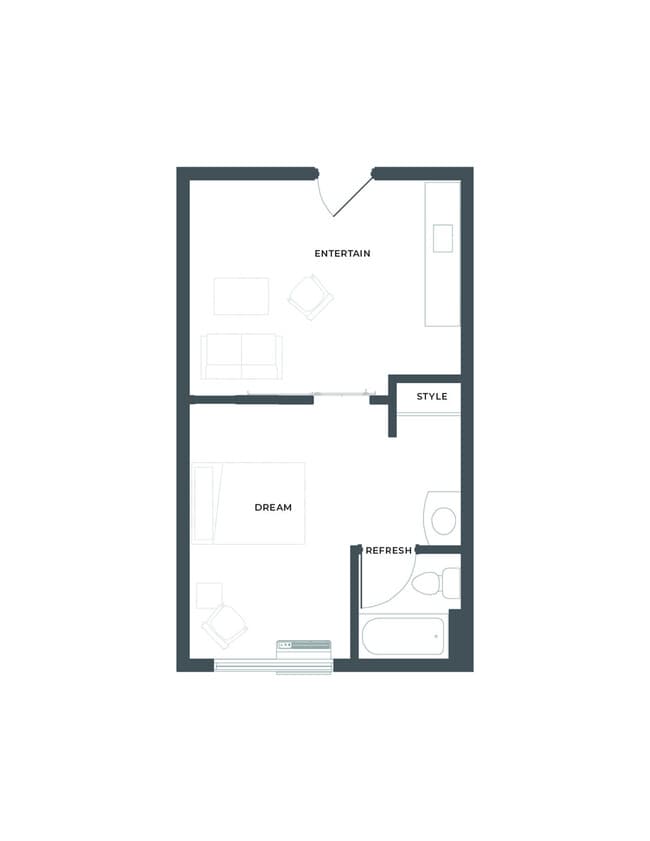 A4 Floor Plan - 1105 Flats at North Hills