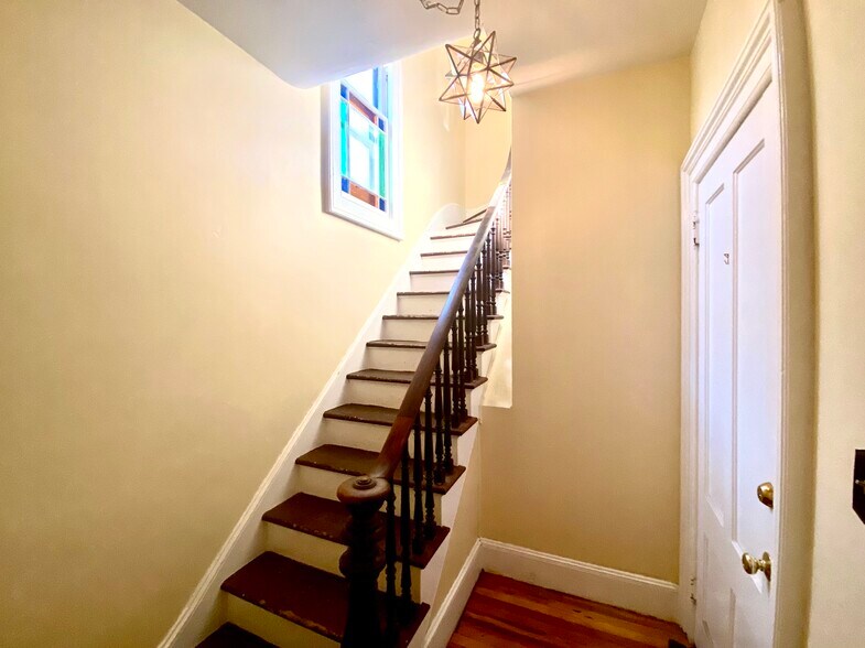Front entry - downstairs view (going up) - 55 Pearl St