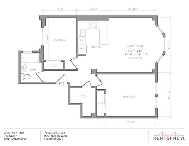 Floorplan - 721 Geary