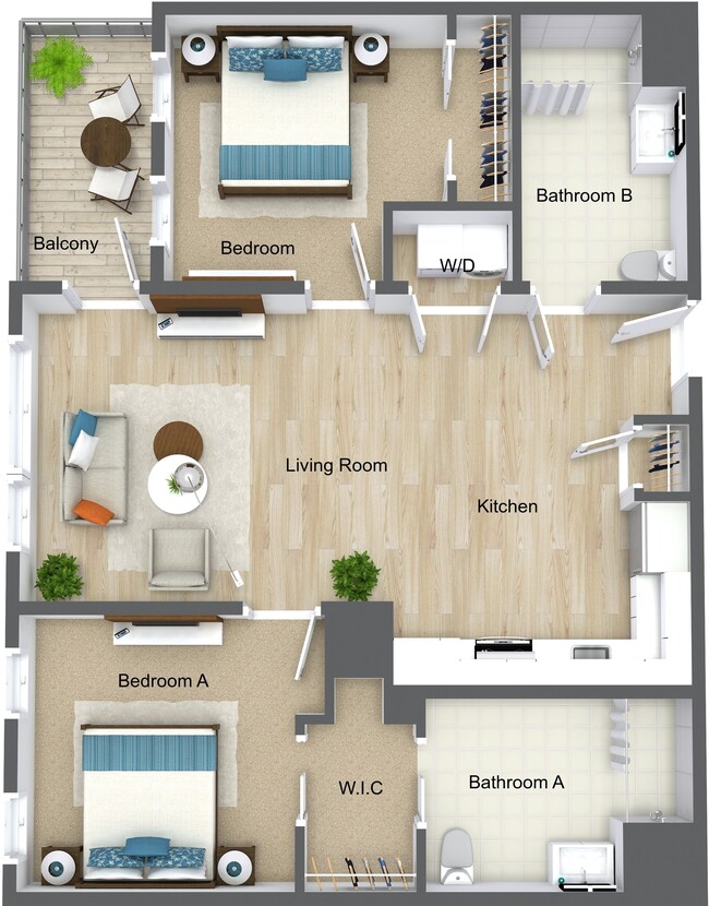 2 Bedroom 2 Bathroom - The Point at Weymouth