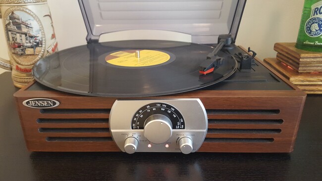 For the vinyl fans! Record player with a selection of records from various genres. - 2125 Southend Drive