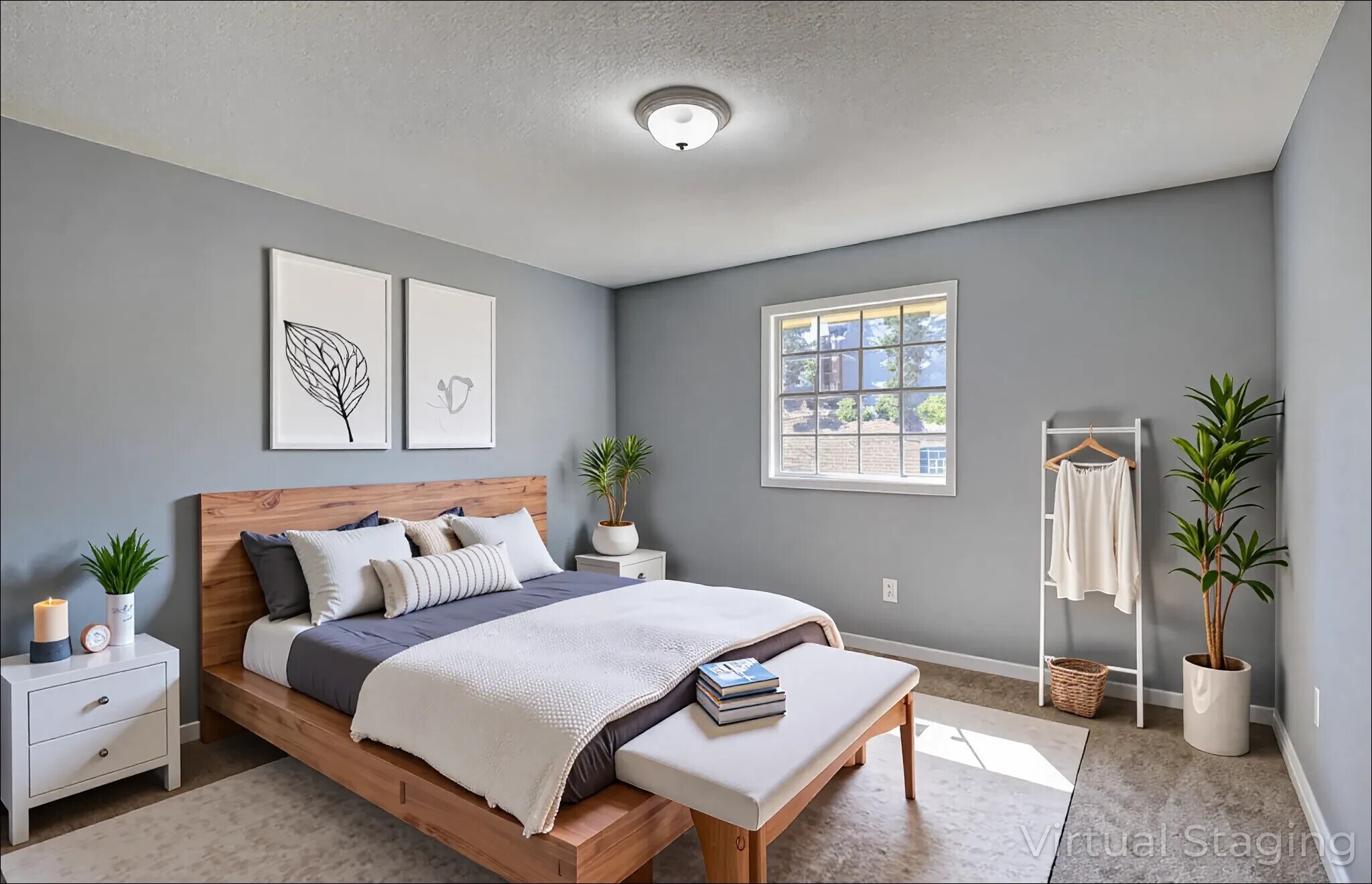 AI Staged Bedroom - 11315 Ethan Allen Dr