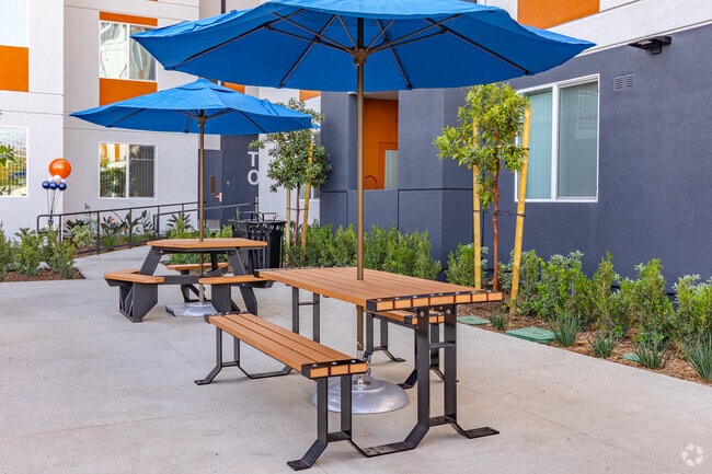 BBQ Area - The Orion Senior Apartments - Orange, CA