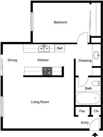 Floorplan - Foothill Village Apartments