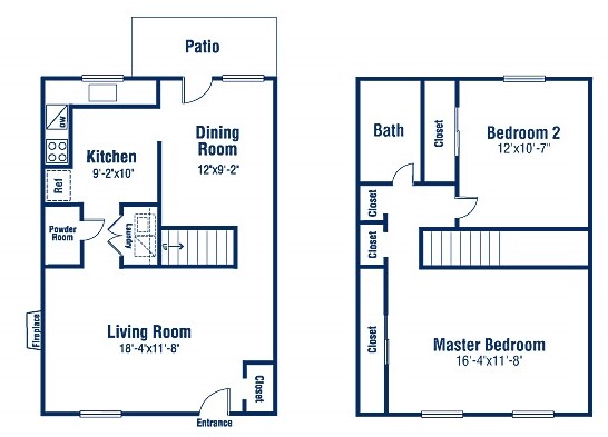 2BR/1.5BA - Heritage Amity Commons