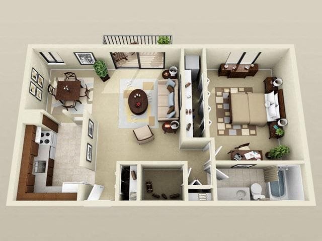 Floorplan - Maple Place Apartments