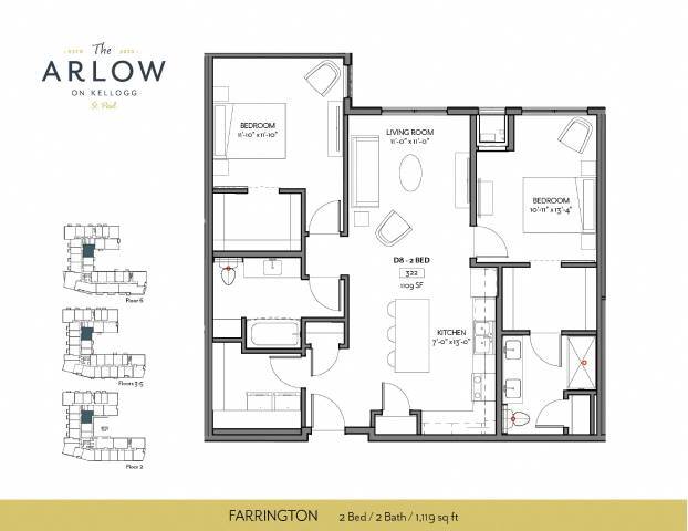 Floorplan - The Arlow on Kellogg