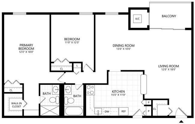 Floorplan - PeachTree of McLean