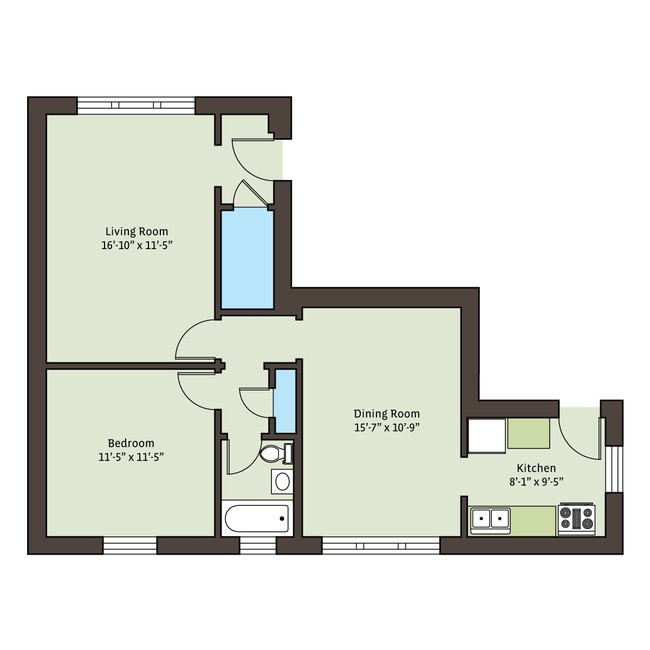 Floorplan - 5415 S. Woodlawn Avenue