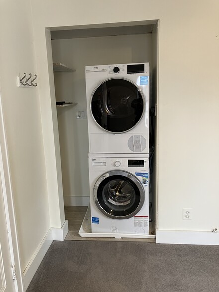 washer & dryer in bedroom 1 - 375 Fisher Rd