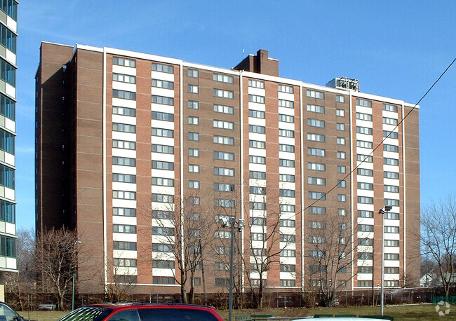 View from the southwest - THE BROOKSIDE APARTMENTS