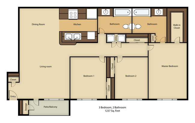 Floorplan - Cityscape Apartments