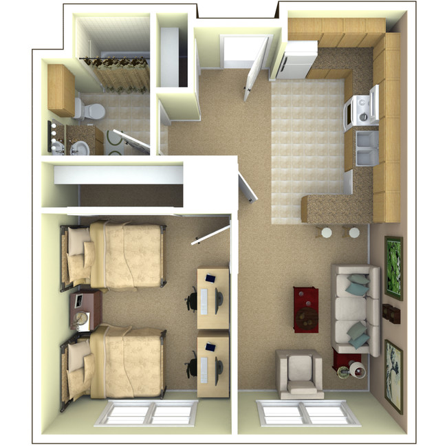 Floorplan - University Park Apartments