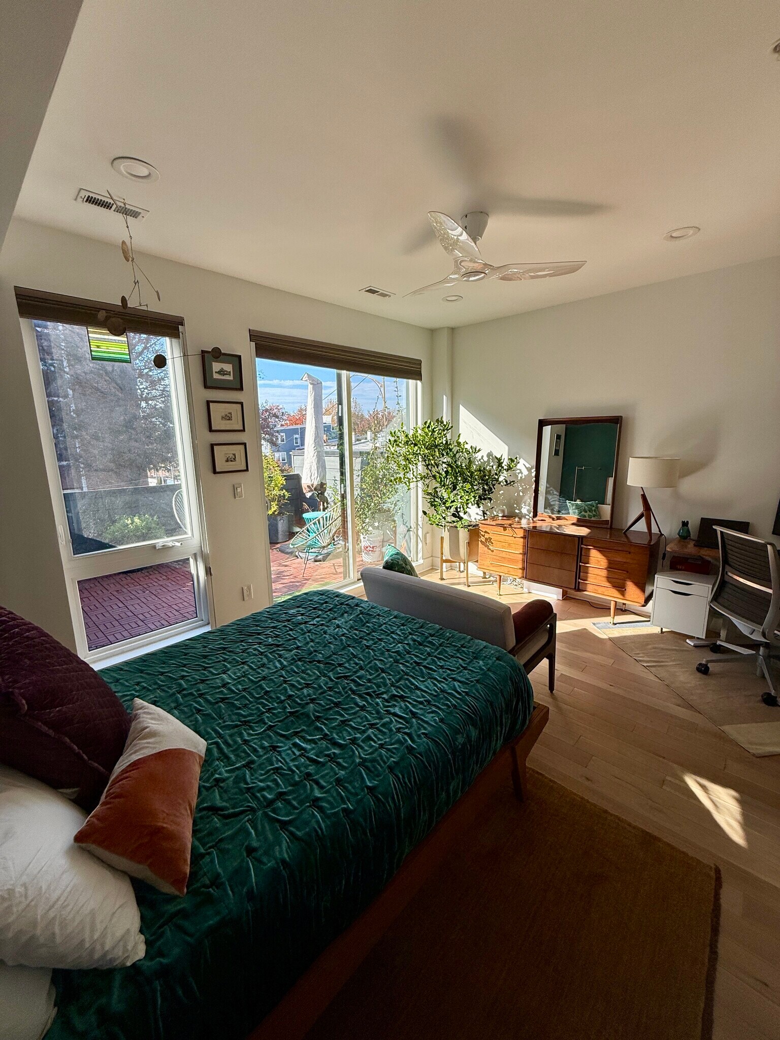 Bedroom with access to SECOND private roof deck - 3916 14th St NW