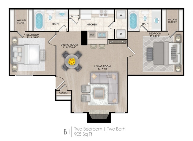 Floorplan - Sapphire Apartments