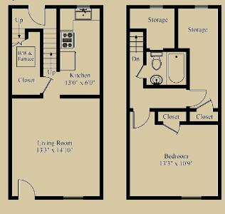 1BR/1BA - Garden Drive Apartments