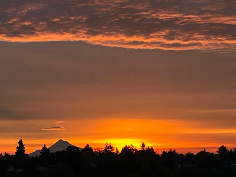 Sunrise over Mt Hood taken from deck - 7511 N Edgewater Ave