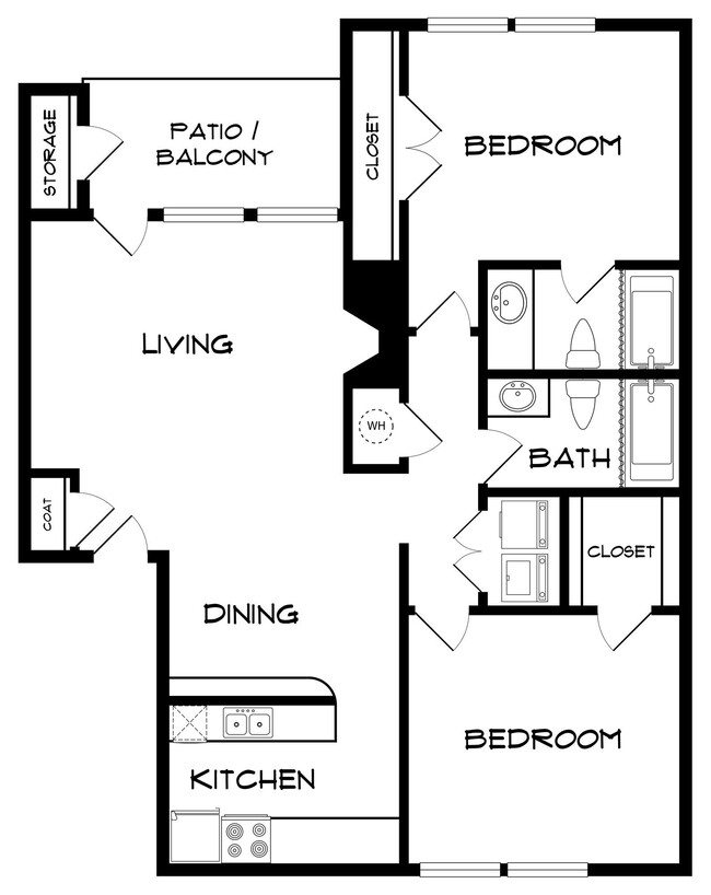 Floorplan - Courtyard Apartments and Mini Storage