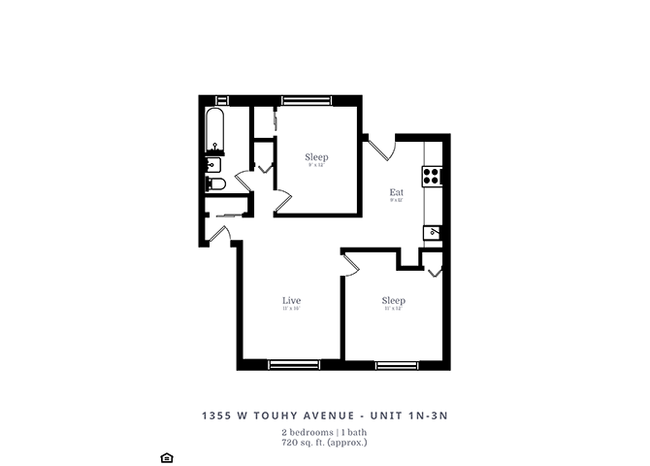 Floorplan - 1351 W. Touhy Ave.