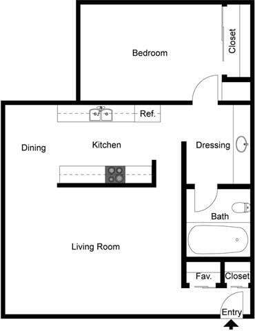 Floorplan - Timbers Upland Apartments